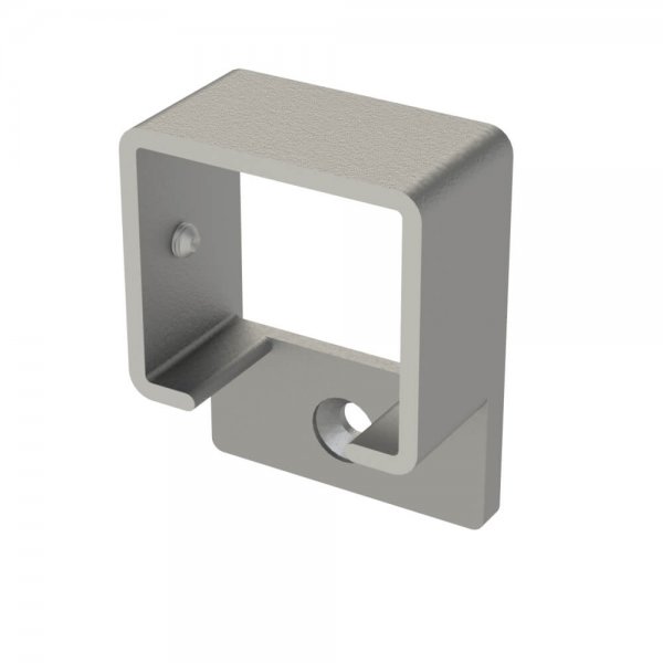 Wall flange - square cap rail