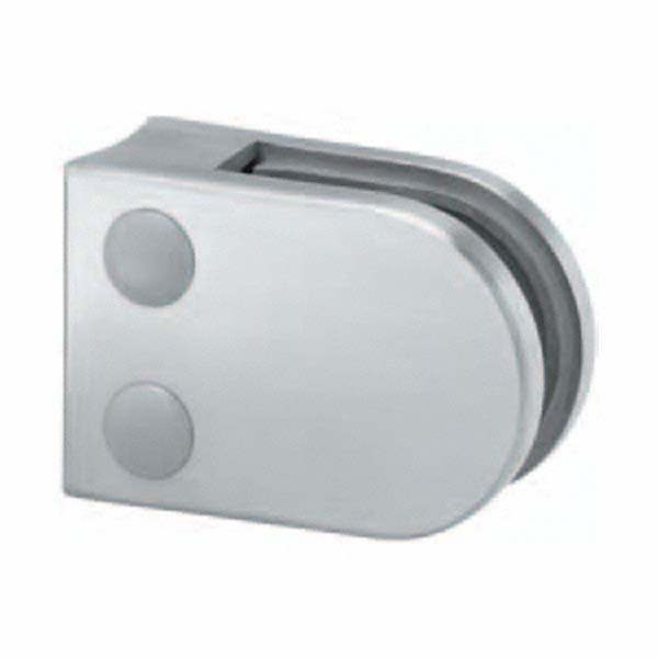 Round glass clamp - Curved back 42.4mm
