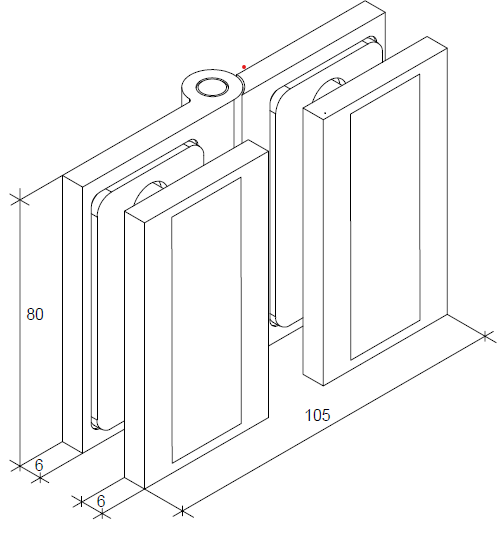 Deflector screen hinge