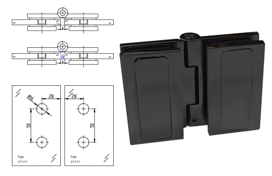 Deflector screen hinge