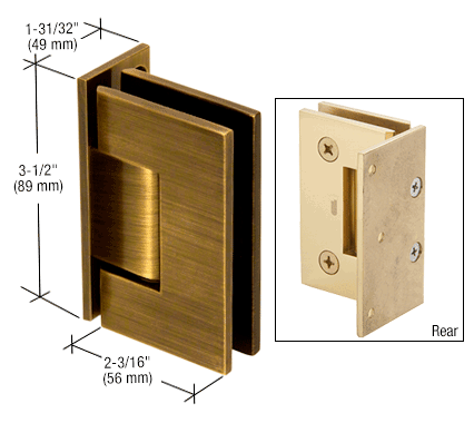 Geneva wall to glass hinge