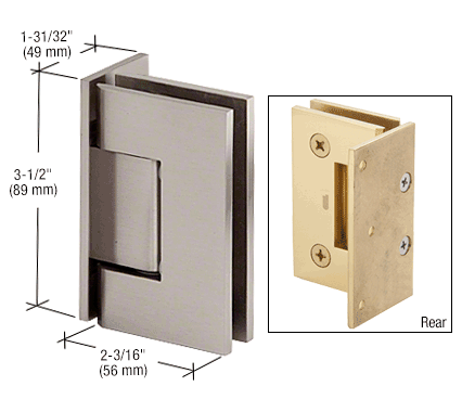 Geneva wall to glass hinge