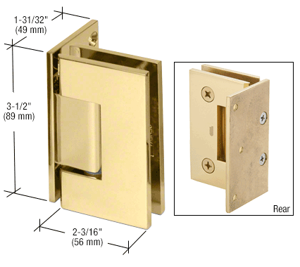 Geneva wall to glass hinge
