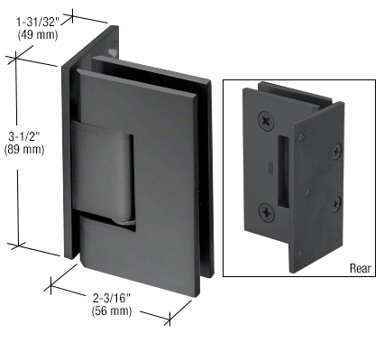 Geneva wall to glass hinge