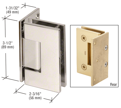 Geneva wall to glass hinge