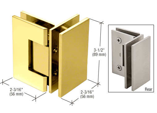 Geneva 90 degree glass to glass hinge