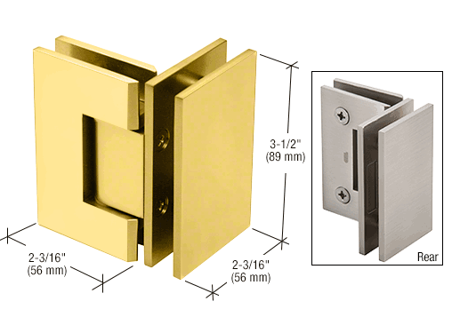 Geneva 90 degree glass to glass hinge