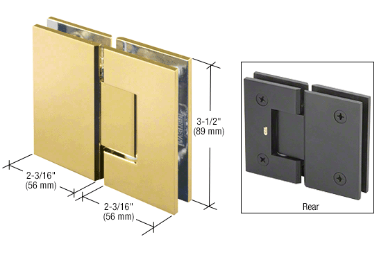 Geneva 180 degree glass to glass hinge