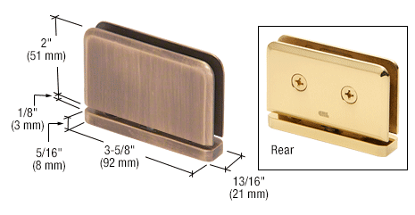 Prima top & bottom mounted hinge