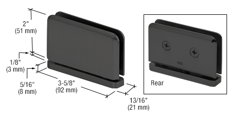 Prima top & bottom mounted hinge