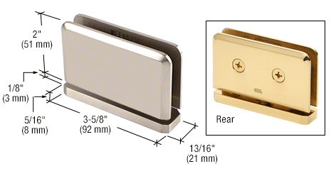 Prima top & bottom mounted hinge