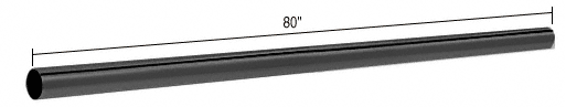 Support arm parts - wall to glass 2000mm
