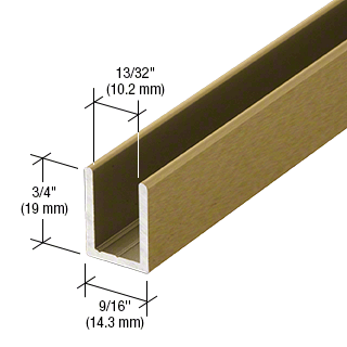 Fixed screen U-channel 10mm