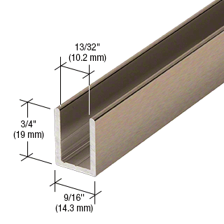 Fixed screen U-channel 10mm