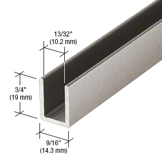 Fixed screen U-channel 10mm