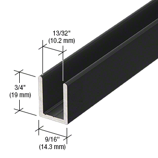 Fixed screen U-channel 10mm