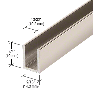 Fixed screen U-channel 10mm