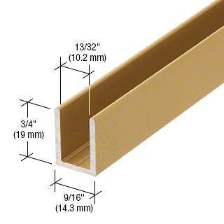 Fixed screen U-channel 10mm