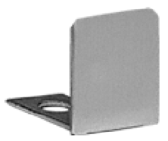 Fixed screen U-channel end cap 10mm