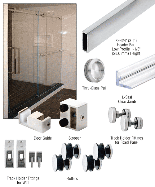 Serenity sliding door kit