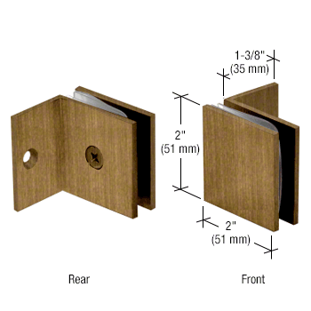 Glass clamp - square wall clamp