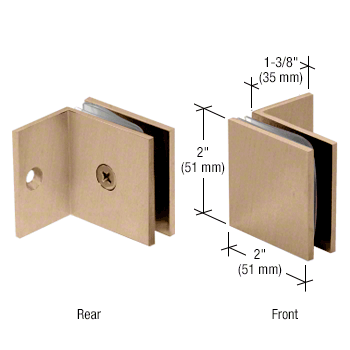 Glass clamp - square wall clamp