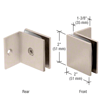 Glass clamp - square wall clamp