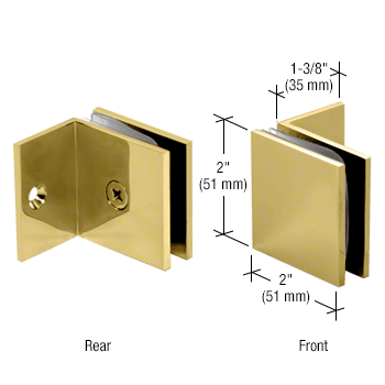 Glass clamp - square wall clamp