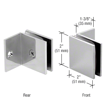 Glass clamp - square wall clamp