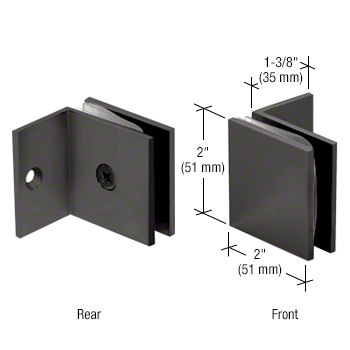 Glass clamp - square wall clamp