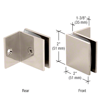 Glass clamp - square wall clamp