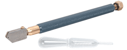 Oil Glass Cutter Brass Handle TC17B Supercutter Straight Head