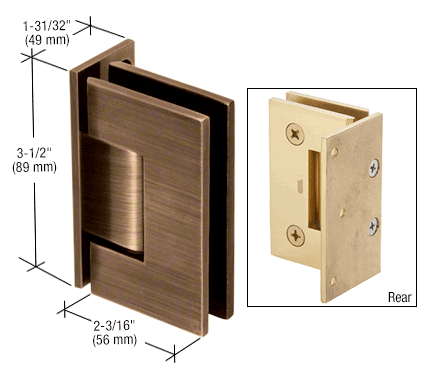 Geneva wall to glass hinge