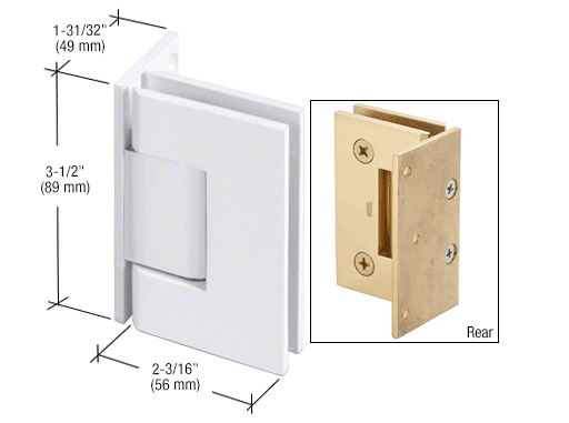 Geneva wall to glass hinge