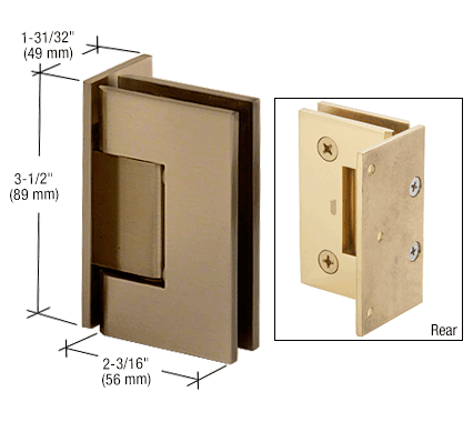 Geneva wall to glass hinge
