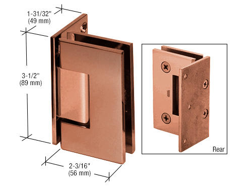 Geneva wall to glass hinge
