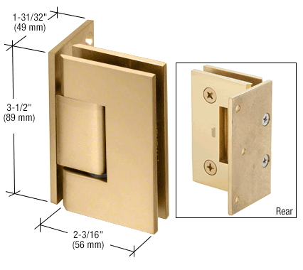 Geneva wall to glass hinge