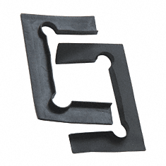 Rubber gasket for hinges
