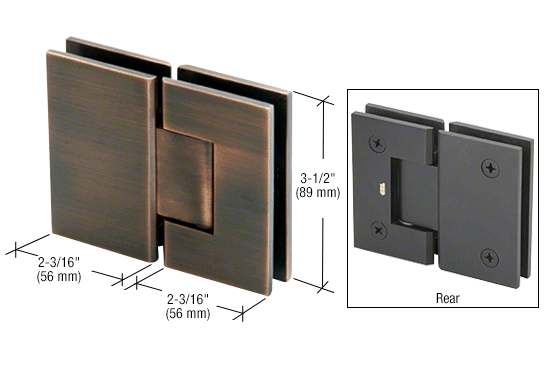 Geneva 180 degree glass to glass hinge