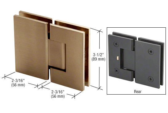 Geneva 180 degree glass to glass hinge