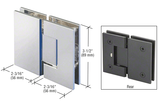 Geneva 180 degree glass to glass hinge