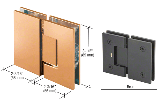 Geneva 180 degree glass to glass hinge