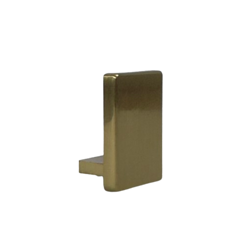 Fixed screen U-channel end cap 10mm