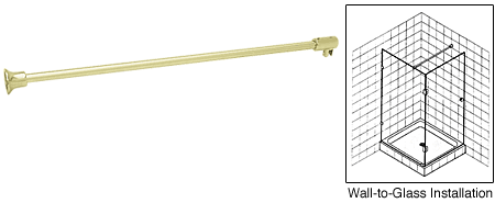 Support arm - 990mm wall to glass for 10-12mm glass