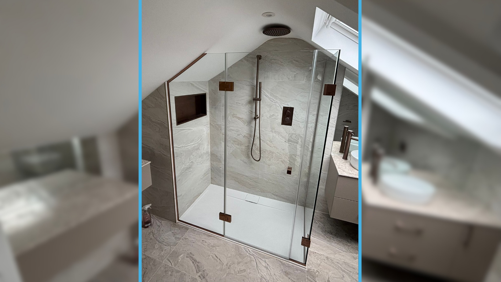 Bespoke Shape Enclosure - Splashing Out Bathrooms, Wakefield