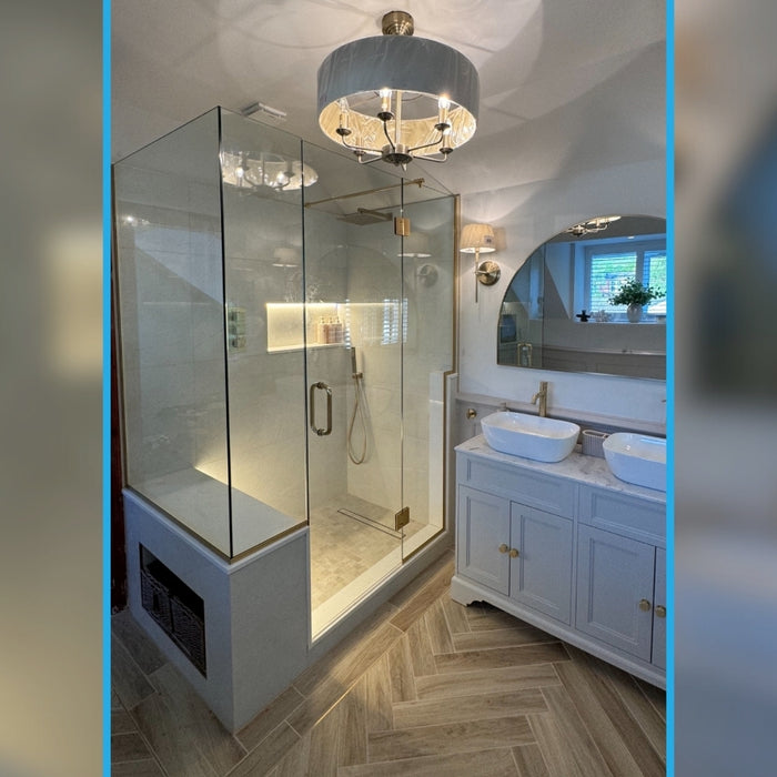 Custom Shower Enclosure Design and Delivery for Mr. R.G., West Yorkshire