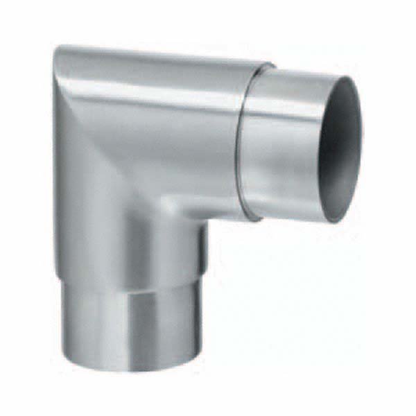 Square elbow for round tube