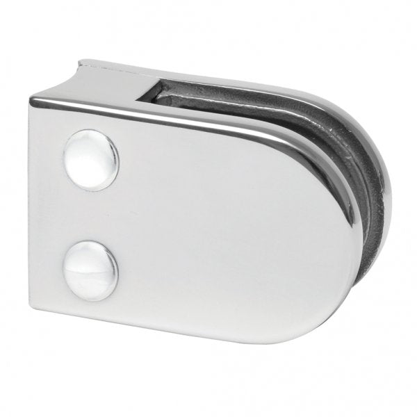 Round glass clamp - Curved back 42.4mm. Mirror