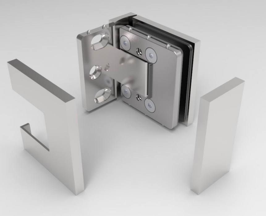 Bellagio wall to glass hinge