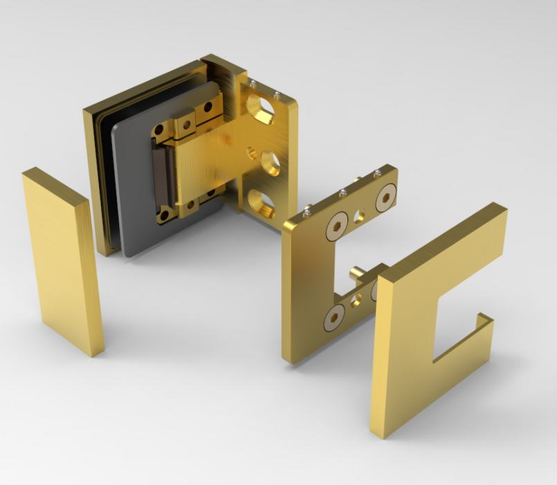 Bellagio wall to glass hinge